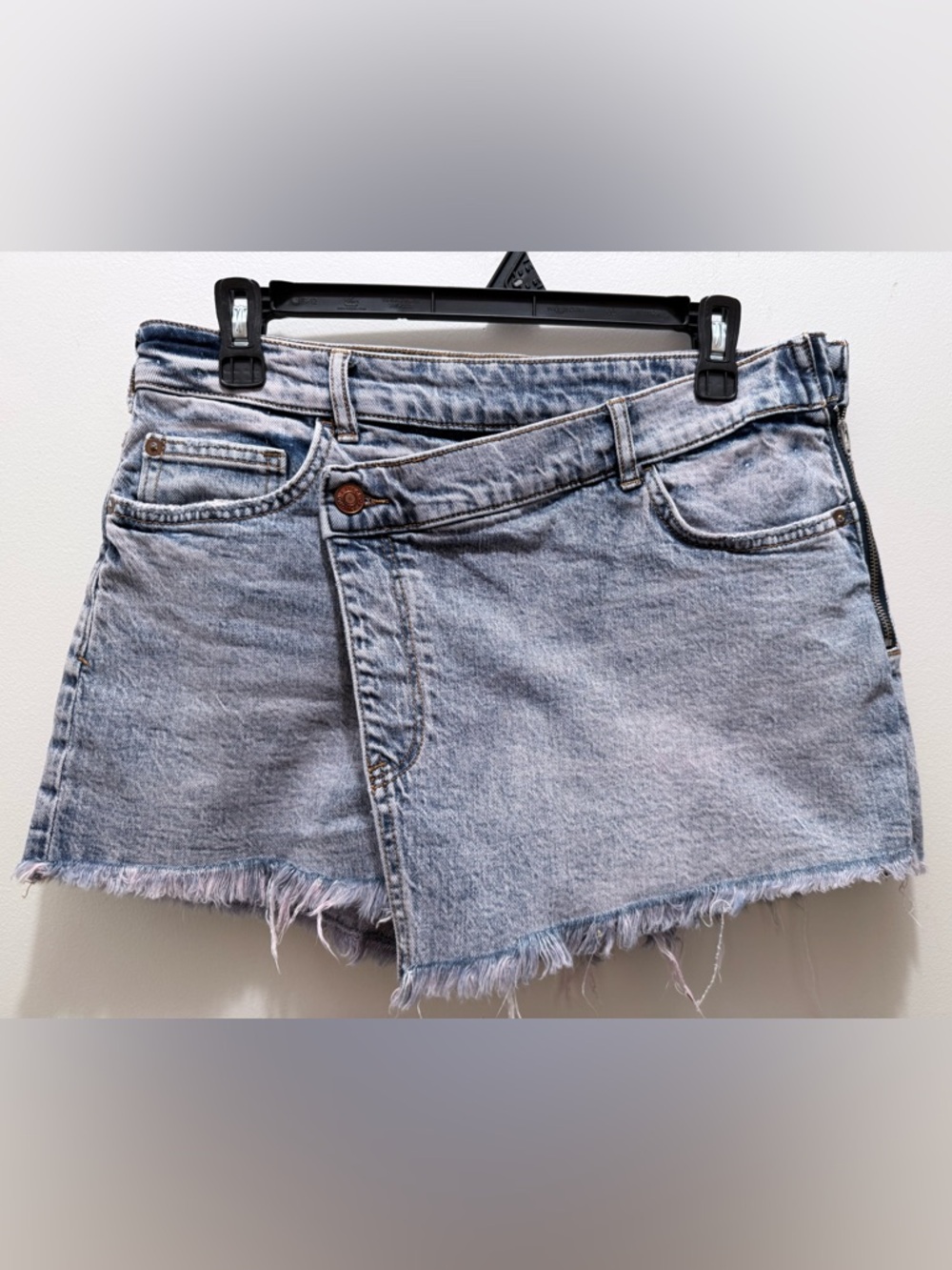 Pilcro Light Blue Distressed Denim Shorts